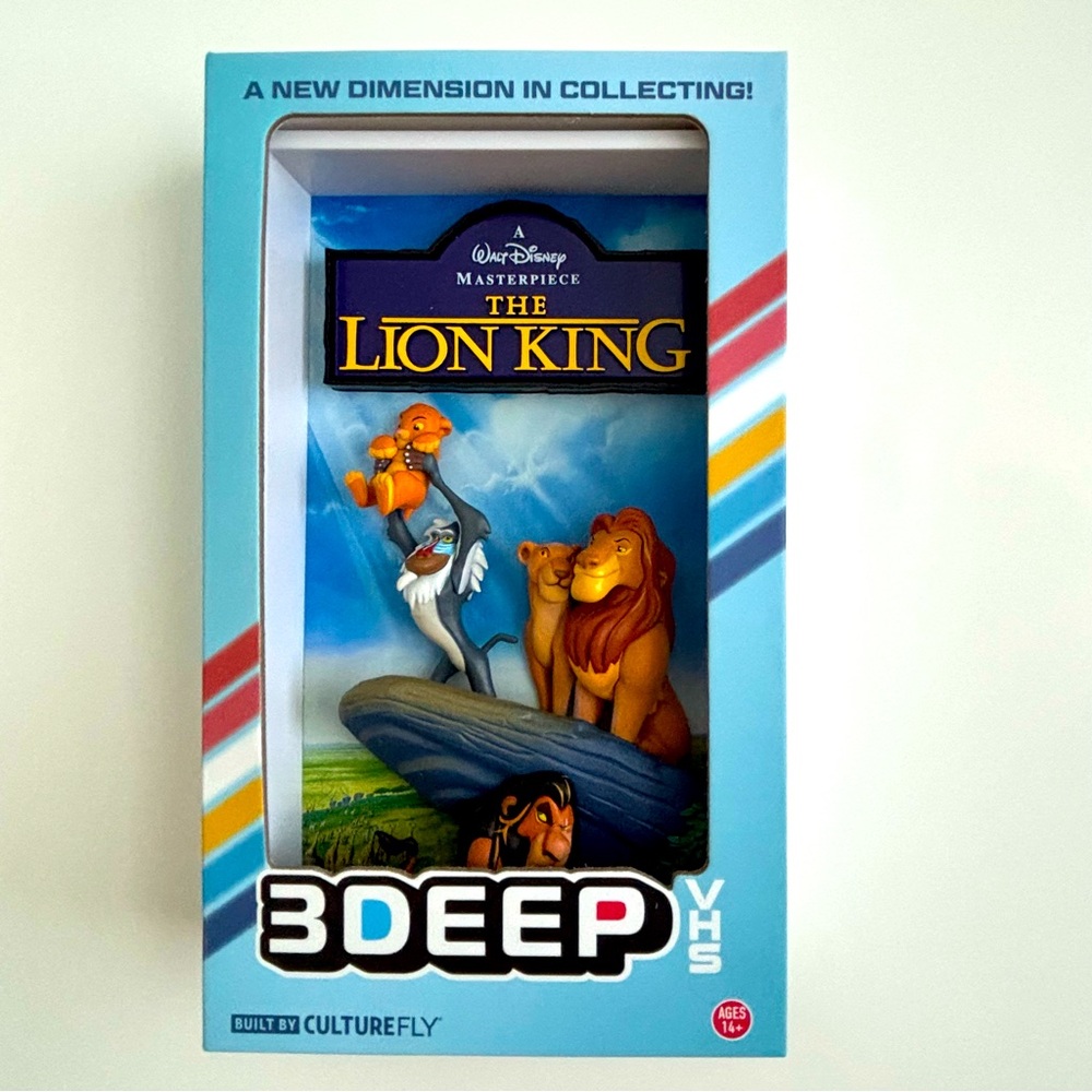 Disney Lion King Culturefly 3Deep VHS Sculpted Relief Collectible Statue